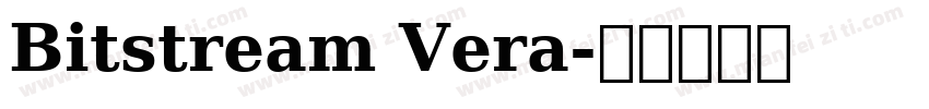 Bitstream Vera字体转换